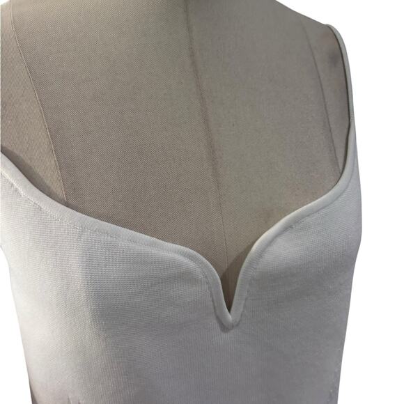 Express Body Contour Color Block V-Wire Sleeveless Midi Sweater Dress Size Large - Picture 8 of 14